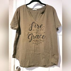 Green t-shirt, size XXL